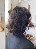 2024 くせ毛活かしパーマ × 白髪ぼかしハイライト  髪質改善