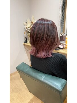 ルミエール(lumiere) ピンクハイライト&グラカラー☆