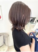 ショートウルフにハイライト/くびレイヤー/ウルフ/ウルフヘア