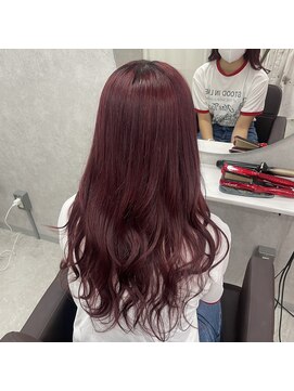 アン ブリーチ 大宮駅東口店(UN BLEACH) ブリーチ一回ワインレッドカラー♪