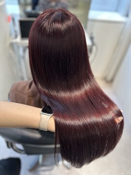 ユーフォリア 渋谷グランデ(Euphoria SHIBUYA GRANDE) ブリーチなしWカラーで上品な深みラベンダー◎