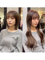 エクステ専門店あるじゃんすー 小倉店&nbsp;チョコレートベージュ#シールエクステ#小顔#ヨシンモリ#小倉