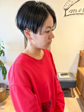 メルト 吉祥寺(melt) 【宮本】刈り上げ丸み前下がりショートボブ個性的大人可愛い