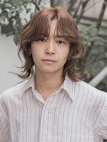 波巻きパーマシャドウパーマスパイラルパーマメンズボブ