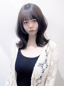 マッシュアンドマッシュアヴェダ ららぽーと福岡店(mash&mash AVEDA) 《大人可愛いワンホンヘア》姫カット/くびれミディアムレイヤー