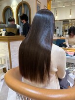 ロンドアベニール 北千住(Lond avenir)&nbsp;ブリーチなしチェリーブラウン髪質改善縮毛矯正酸性ストレート