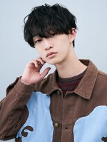 柔らかく動く毛束感ナチュラルパーマ×モテるラウンドマッシュ