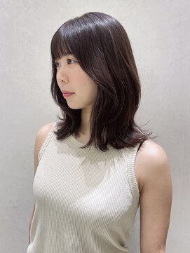 ソー 銀座(SAUT) レイヤーミディアム/くびれレイヤー/伸ばしかけヘア