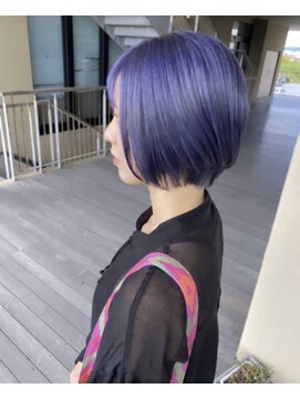 ヘアサロン エフ 渋谷(F) #バイオレット　#パープルカラー　#ケアブリーチ