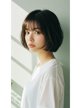 コトナ 越谷店 ショートボブ髪型20代30代40代50代前髪あり前髪なし面長丸顔越谷