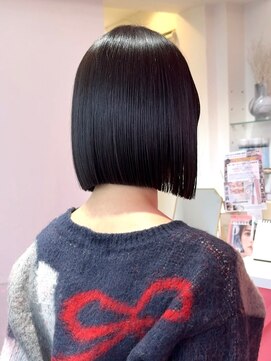 ロンドヴァリー 渋谷店(Lond vallee) タッセルボブには縮毛矯正