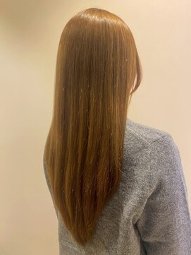 大人可愛い◎ハニーベージュ×ストレートロング