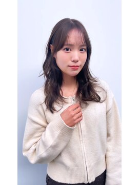 ノラ ヘアーサロン(NORA HAIR SALON) ナチュラル小顔前髪あり後れ毛サイドバング結べるボブくびれヘア