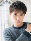 20代30代爽やかくせ毛風リクルート大人束感フェザーパーマk与野