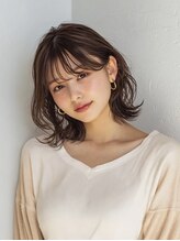 コトンアトリエ 人形町(COTON atelier)&nbsp;イメチェン/ピンクベージュ/アンブレラカラー/前髪/人形町駅