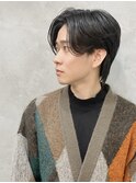men's hair/ナチュラルセンターパート/シースルーウルフ/恵比寿