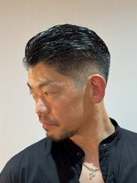 ジェントル(GENTLE) 刈り上げ×濡れ感スタイリングで男らしいバーバースタイル