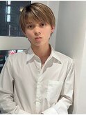 ラウンドマッシュ ベージュカラー 鹿児島メンズ