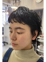 ラプト(rapt) お客様スナップ ショートウルフピンパーマ