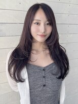 ルノン フィージュ(LUNON fieju)&nbsp;黒髪クラゲヘアーオリーブグレー小顔ココアベージュ