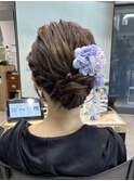 ヘアアレンジ/シニヨン/浴衣ヘア
