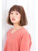 大人可愛いシンプルボブ/ベイビーバング/簡単スタイリング/