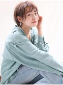 ショートでふんわりスタイリングできる、低温デジタルパーマ