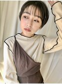 大人ショート甘辛ショートボブ×小顔ヘア