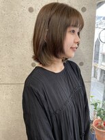 ア セカンド 清藤美容室第弐號(a sekand)&nbsp;オリーブベージュのウルフヘアスタイル