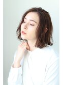大人カジュアル無造作ボブ
