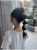 個性派ポニーテール