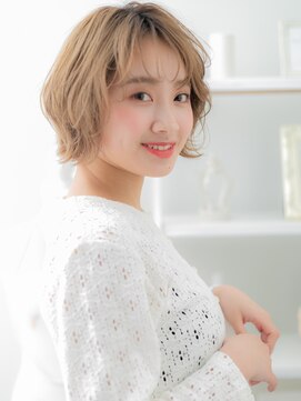 モッズヘア 上尾西口店(mod's hair) シースルーバングくせ毛風ショートマッシュa上尾10代20代30代