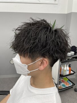 オムデュー(HOMME DEUX) 【AOI】無造作ツイストスパイラルパーマ