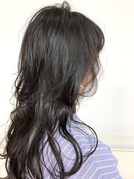 クオリス 上板橋店(QUALIS) 20代30代40代大人可愛い美髪/ロングウルフ姫カット/ゆるふわ巻き