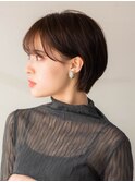 ショートボブ20代30代40代大人可愛い暗髪うる艶髪青山表参道