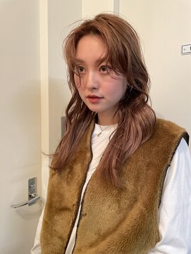 ノラキチジョウジ(NORA KICHIJOJI) ウルフボブロングレイヤー耳かけフェイスレイヤーレイヤーボブ