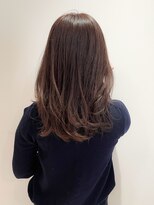 くびレイヤーグレージュデザインカラーシルキーベージュセミディ
