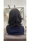 大人の伸ばしかけパーマ