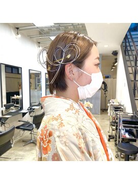 クリアーオブヘアー 池下店(clear OF HAIR) 卒業式hairset ショート