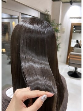 アドア 横浜(ADORE) 【ADORE 横浜】オリーブグレージュ×髪質改善トリートメント