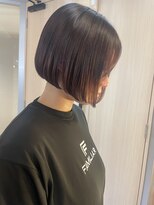 ジーナ 福岡天神(Zina) *バッサリカットするなら福岡天神zinaで* ぱつっとボブ