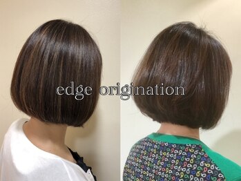 エッジ オリジネーション 梅田店(edge origination)の写真/【大阪梅田/小顔ショート】20代～大人女性まで大人かわいい小顔ショートカット♪前髪ありショート◎