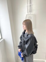 ミュー(Mu)&nbsp;セルフカラー&熱処理履歴からのミルクティーベージュ