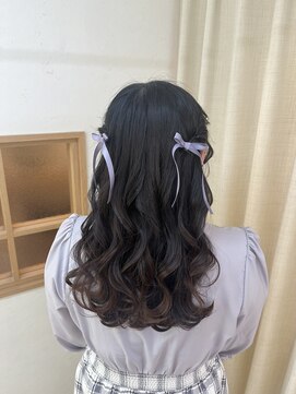 ソノ(sono) ハーフツイン ハーフアップ イベントヘア ツインテール 参列ヘア