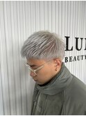 men'sショート×ホワイトシルバーカラー♪