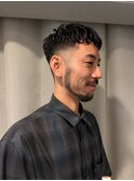 メンズクロップフェードパーマ