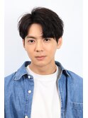大人かきあげヘア ニュアンスパーマ 刈り上げマッシュ