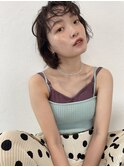 パーマ風抜け感ボブ