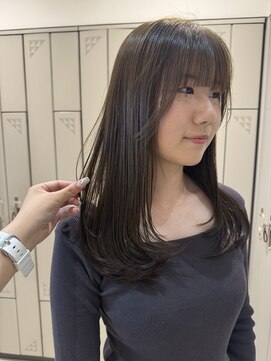 グレースバイハピネス(grace by happiness) 髪質改善 韓国レイヤー 顔周りレイヤー ベージュ ワンカール