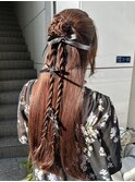 カチモリハーフアップ♪